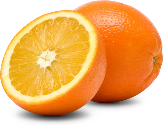The orange is one of our fruit products